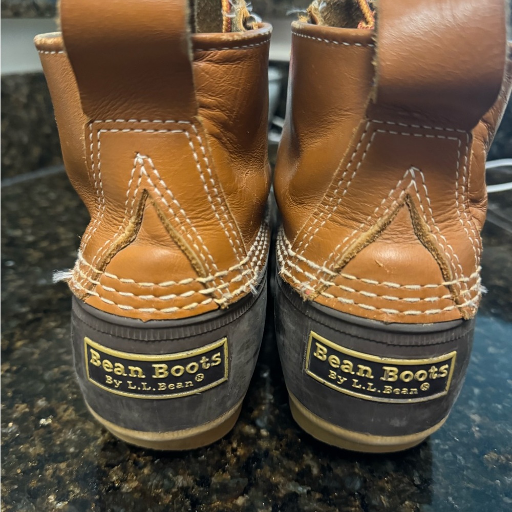 L.L. Bean Brown and Tan Ankle Boots Waterproof Design - Picture 4 of 5